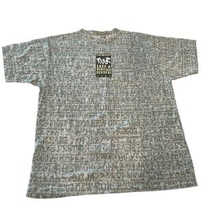 Vintage 2003 Limited Edition New Orleans Jazz Festival XL Mens Green Logo Tee